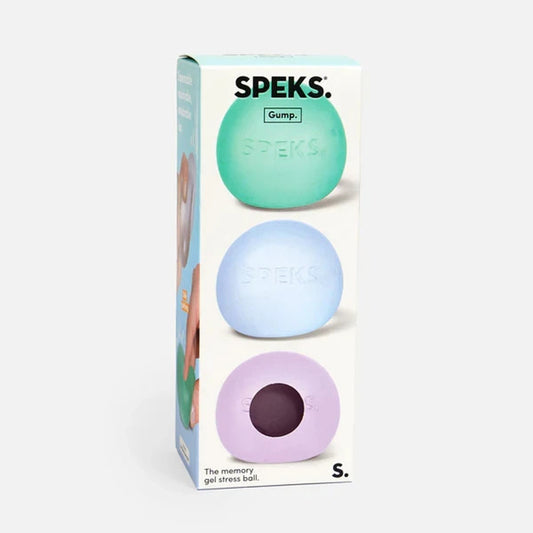 🔥SPEKS Gump 3 Pk Memory Gel Stress Ball Squishy Fidget Stress Toy BNWT🔥