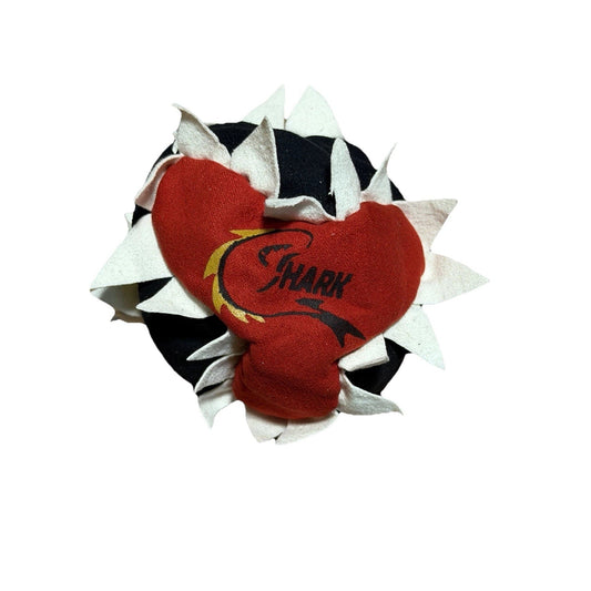 🔥World Footbag Shark Hacky Sack Red/Black/White Sand Filled BNWT🔥