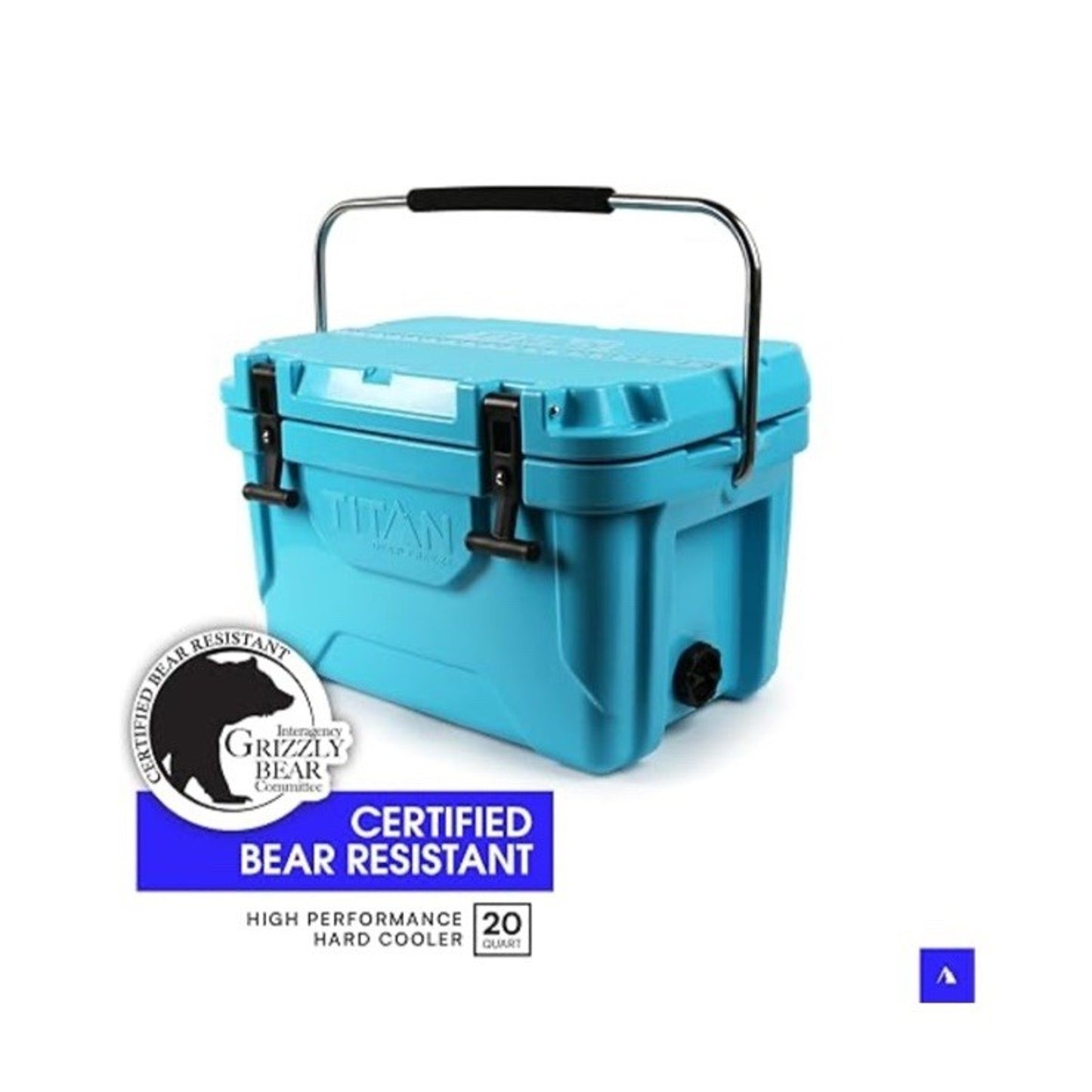 🔥Titan Hard Ice Chest Cooler with Microban Protection - 20 Quarts (30 Can)🔥