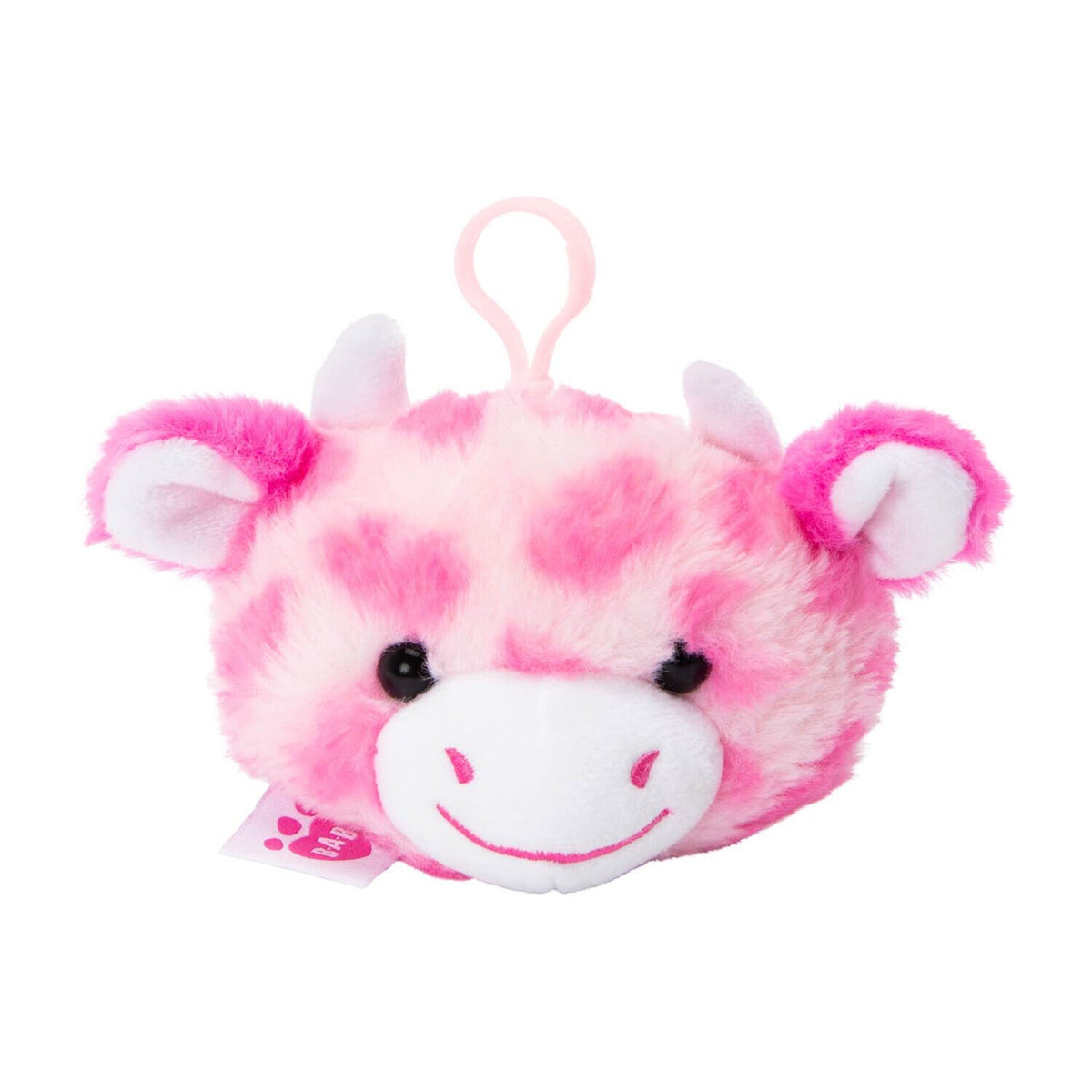 🔥Build A Bear 4" PINK COW Plush Backpack Clip On Keychain BNWT💥
