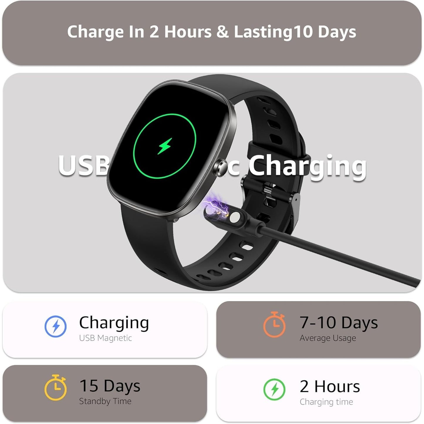 🔥Smart Watch Make/Answer Calls 1.83" Fitness Tracker Sleep Blood Ped BNWT🔥