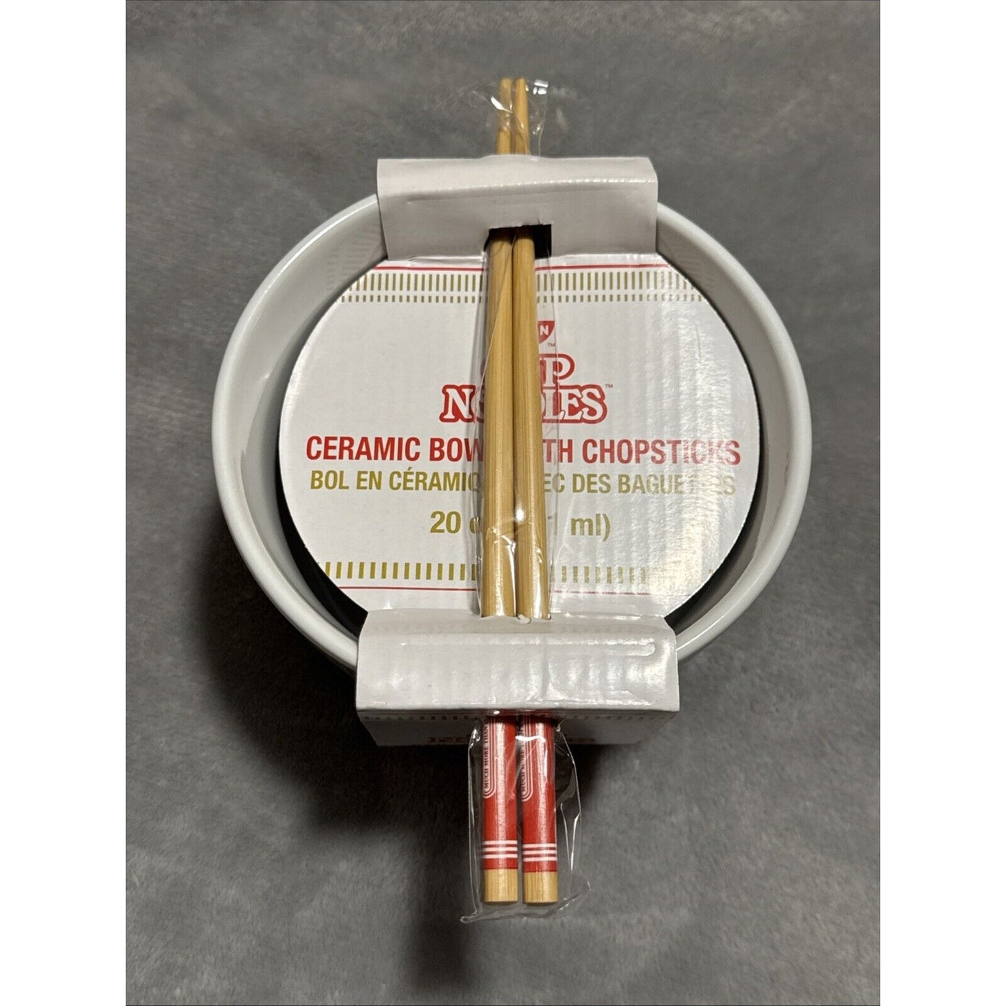 🔥20 oz Cup Noodles Ceramic Bowl & Matching Chopsticks BNWT🔥