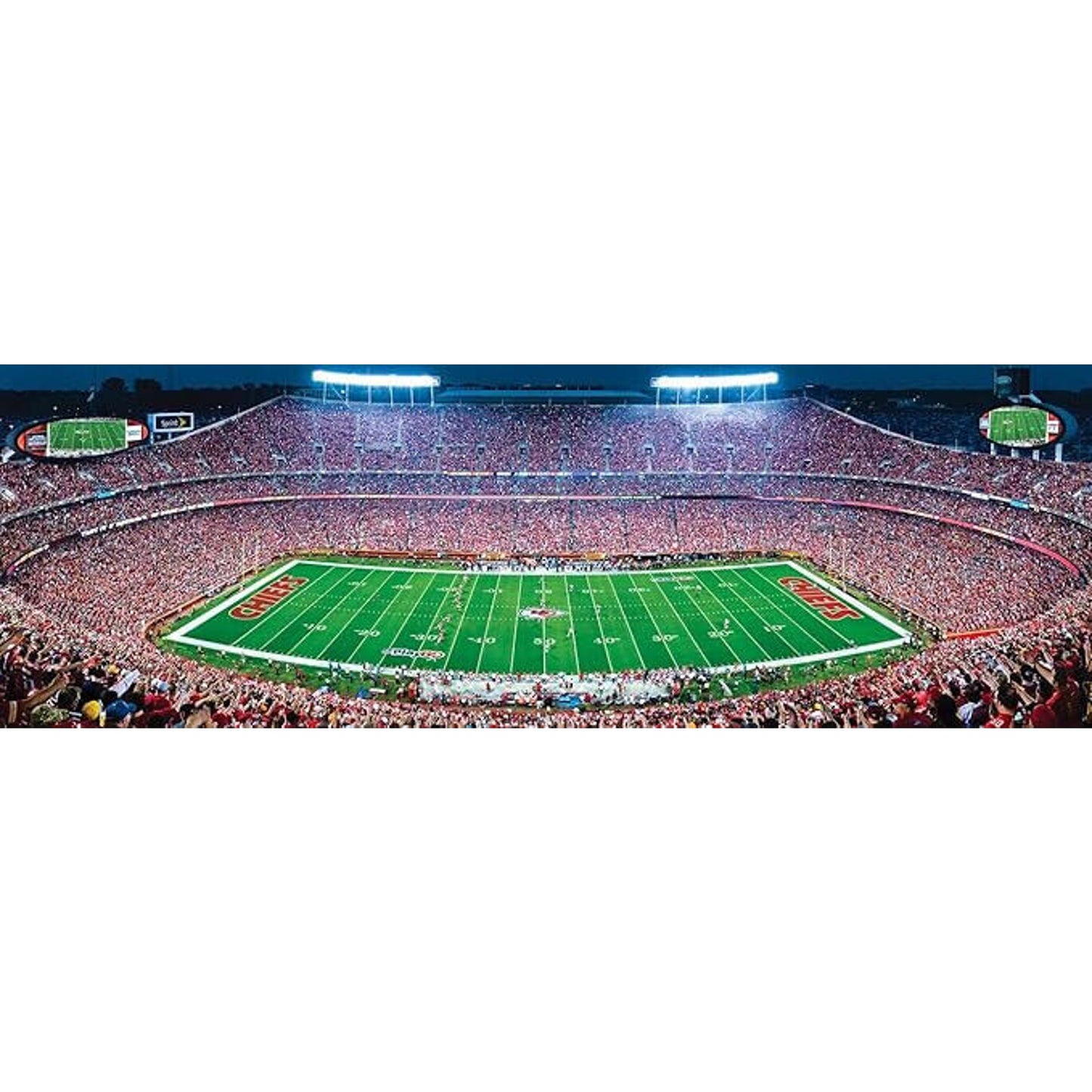 🔥Masterpieces NFL Unisex Stadium Panoramic Jigsaw Puzzle 1000-Pc KC Chiefs🔥