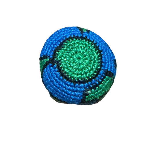 🔥World Footbag Boota Bag Crochet Hacky Blue/Green BNWT🔥