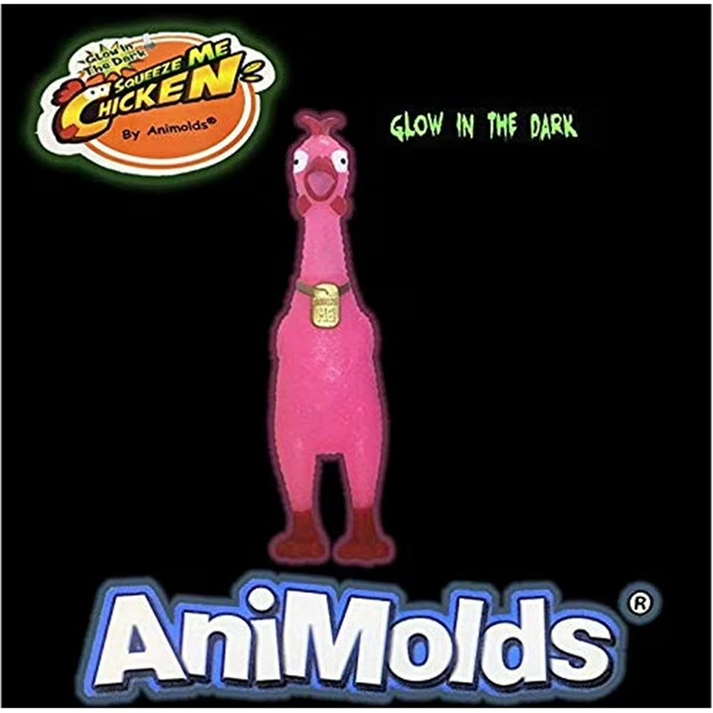 🔥Animolds Squeeze Me Chicken with Sound Squeeze Toys 9" BNWT🔥