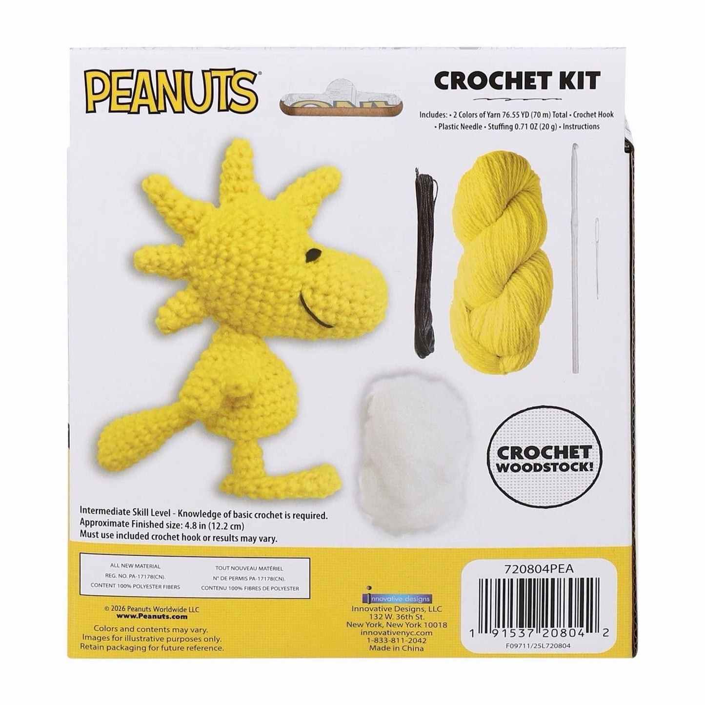 🔥Peanuts Woodstock Crochet Kit BNWT🔥