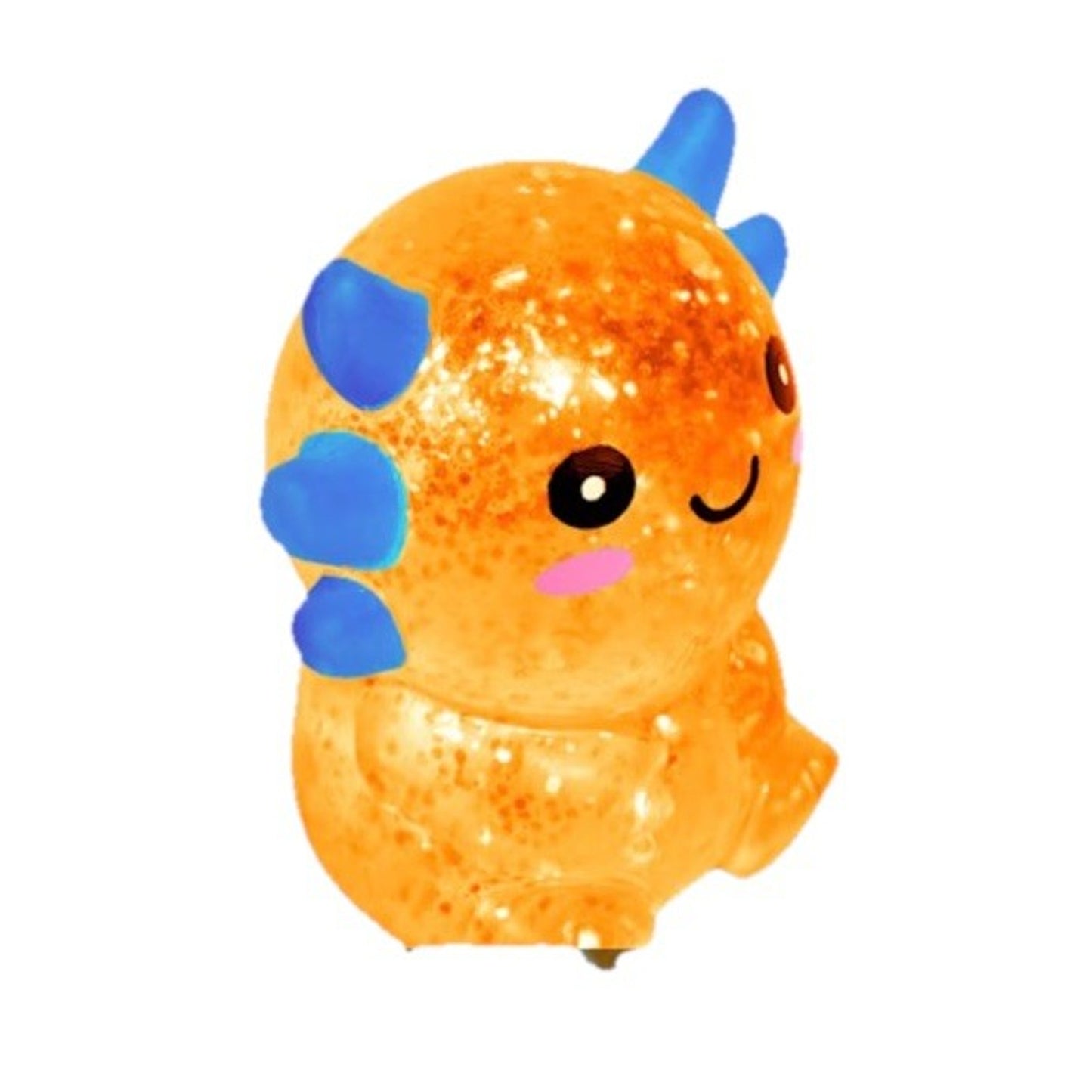 🔥Squishy Glitter Axolotl Squeeze Toy Viral TikTok Stress Reliever Orange BNWT🔥