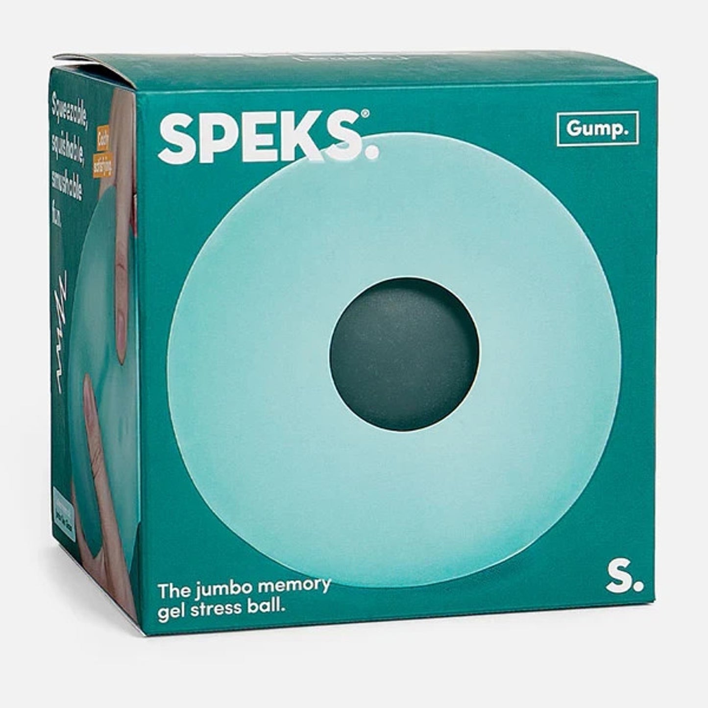 🔥Speks Gump Memory Gel Stress Ball JUMBO Sea Glass BNWT🔥