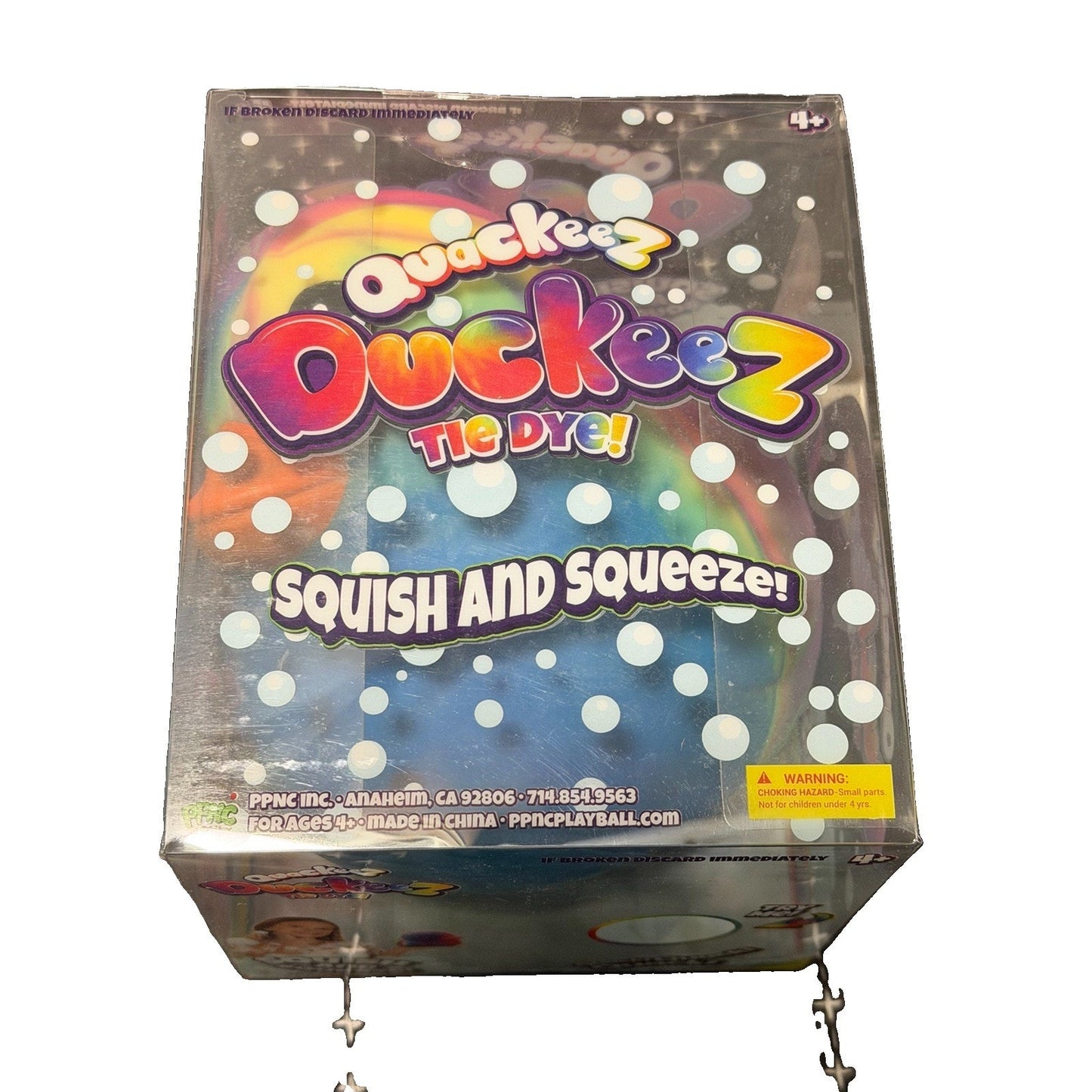 🔥Quackeez Jumbo Squeezy Ducks – Tie Dye Squishy Stress Relief Toy Viral BWT🔥
