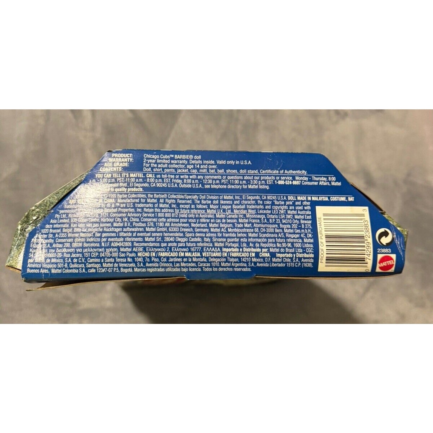 🔥Barbie Chicago Cubs Doll Barbie Collectibles Mattel 1999 BNWT💥