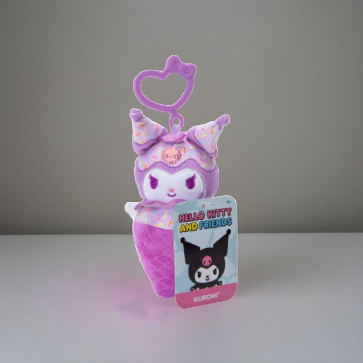 🔥Hello Kitty Kuromi Plush Bag Clip Ice Cream Cone Collectible Keychain Sanrio