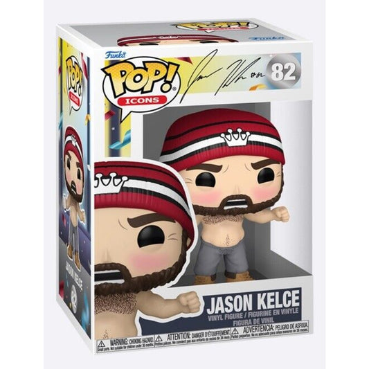 🔥Funko Pop! Vinyl: Shirtless Jason Kelce w/ Pop Protector In Hand HOT BNWT🔥