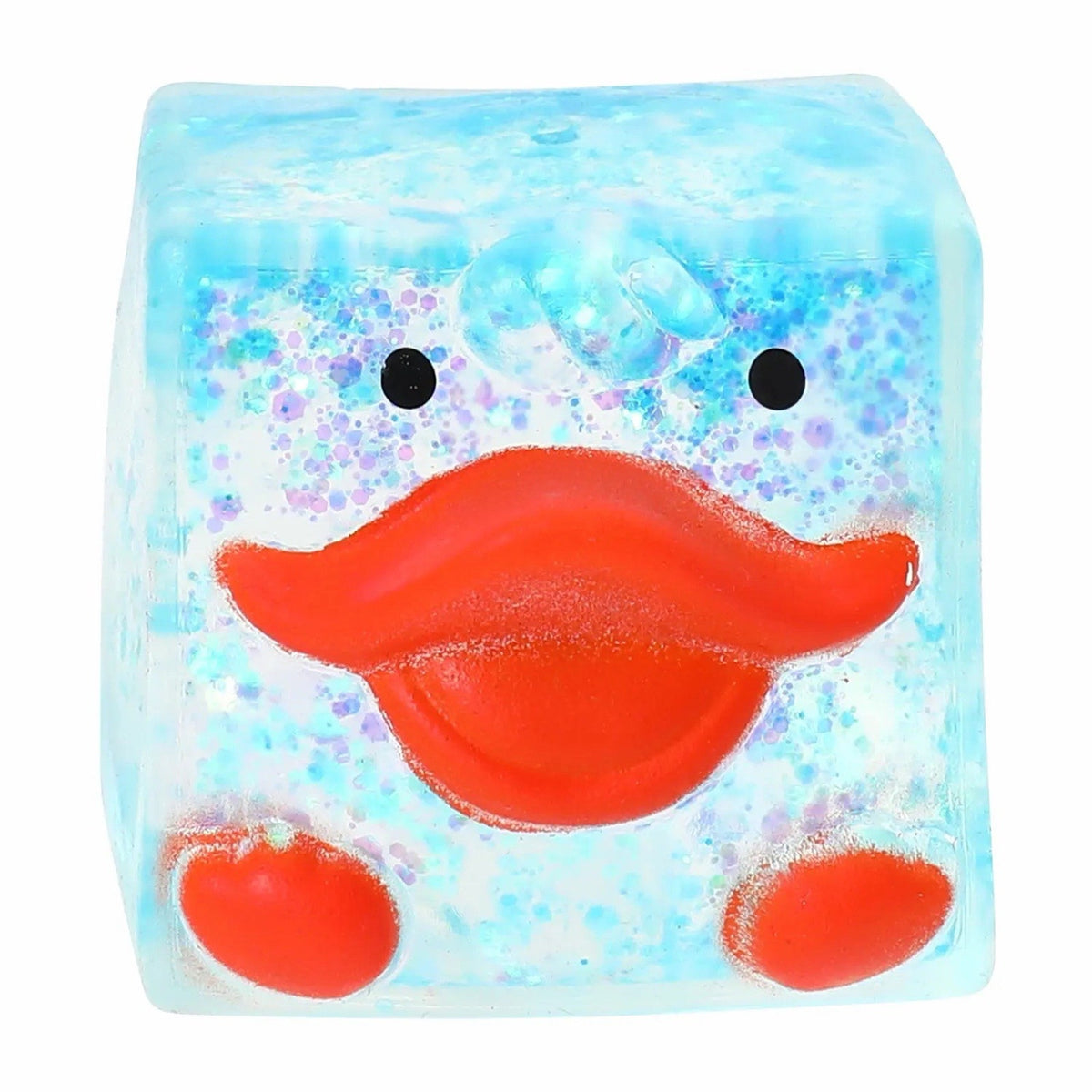 🔥Squishy Duck Cube 2" Square Green BNWT🔥