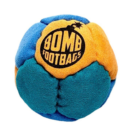 🔥Bomb Footbags The Kaboom Hacky Sack Footbag Orange/Teal/Blue BNWT🔥