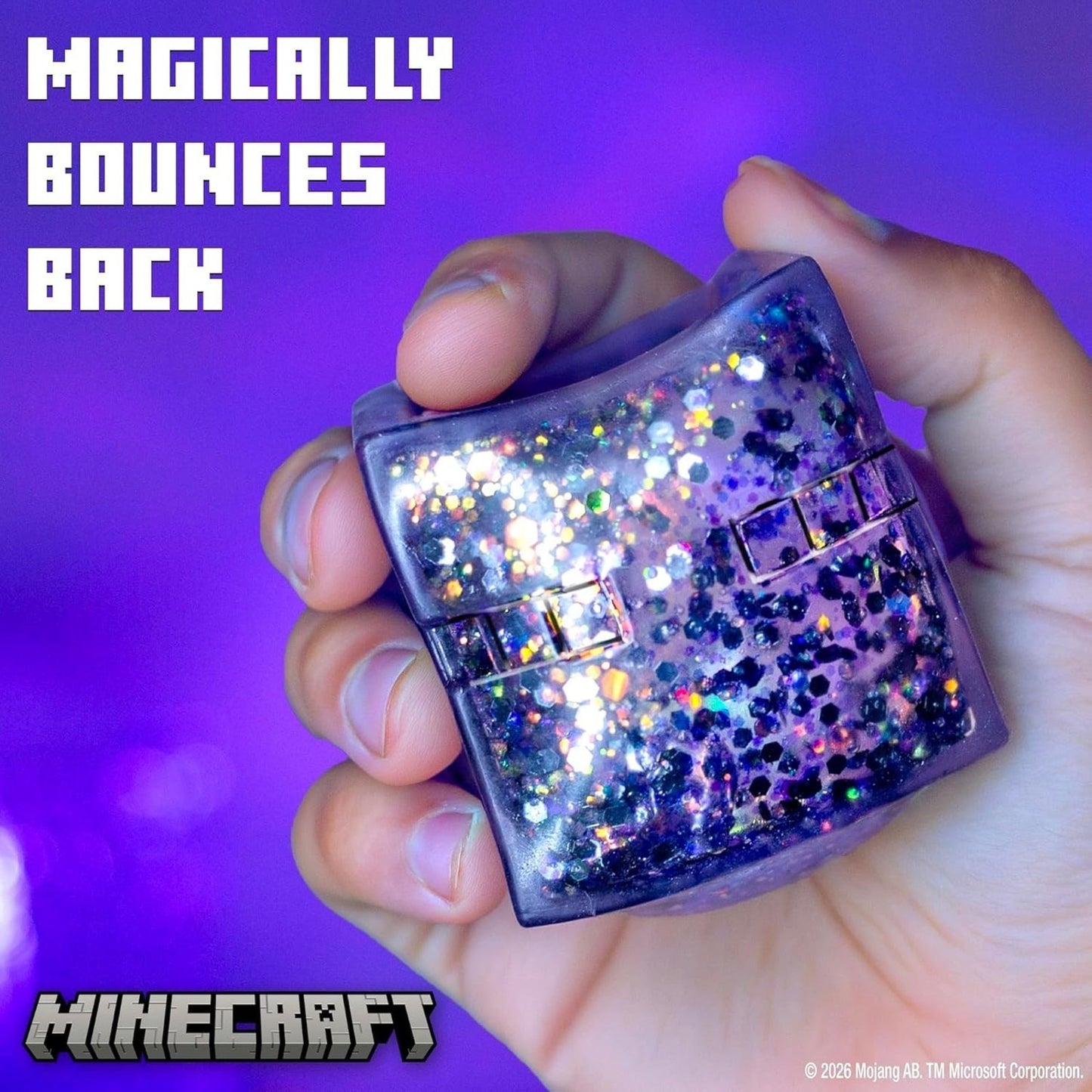 🔥MineCraft Enderman SLIMYGLOOP Gelli Gels Glitter Slow Small Purple BNWT🔥