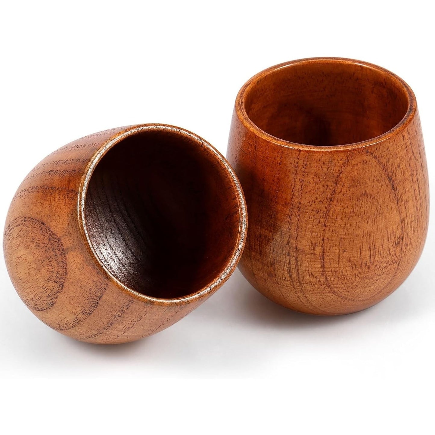 🔥Bourbon Wooden Drinking Glasses 2pk 250ml Whiskey Tumbler BNWT🔥