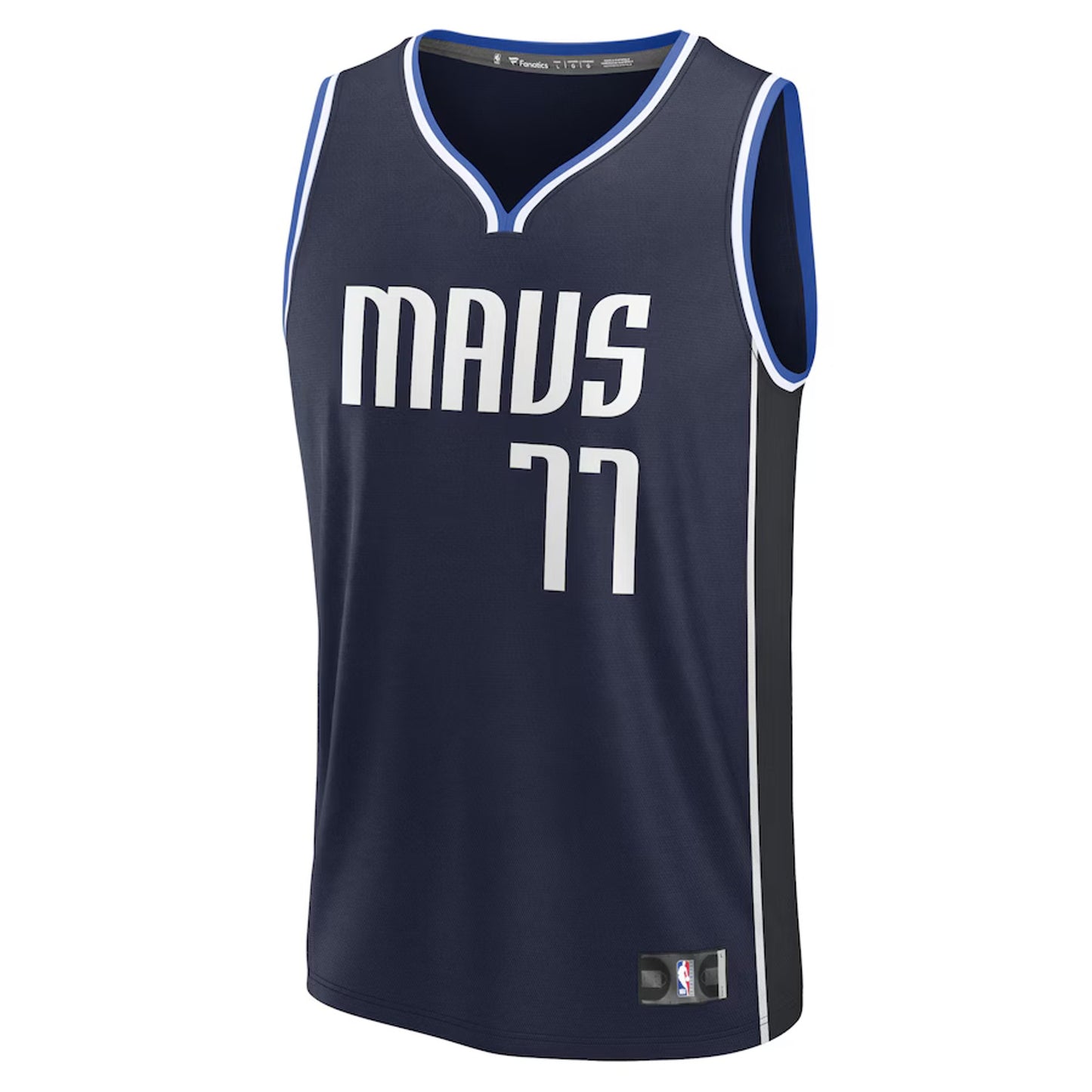 🔥Dallas Mavericks Luka Doncic Fanatics Navy Fast Break Team Replica Jersey MED