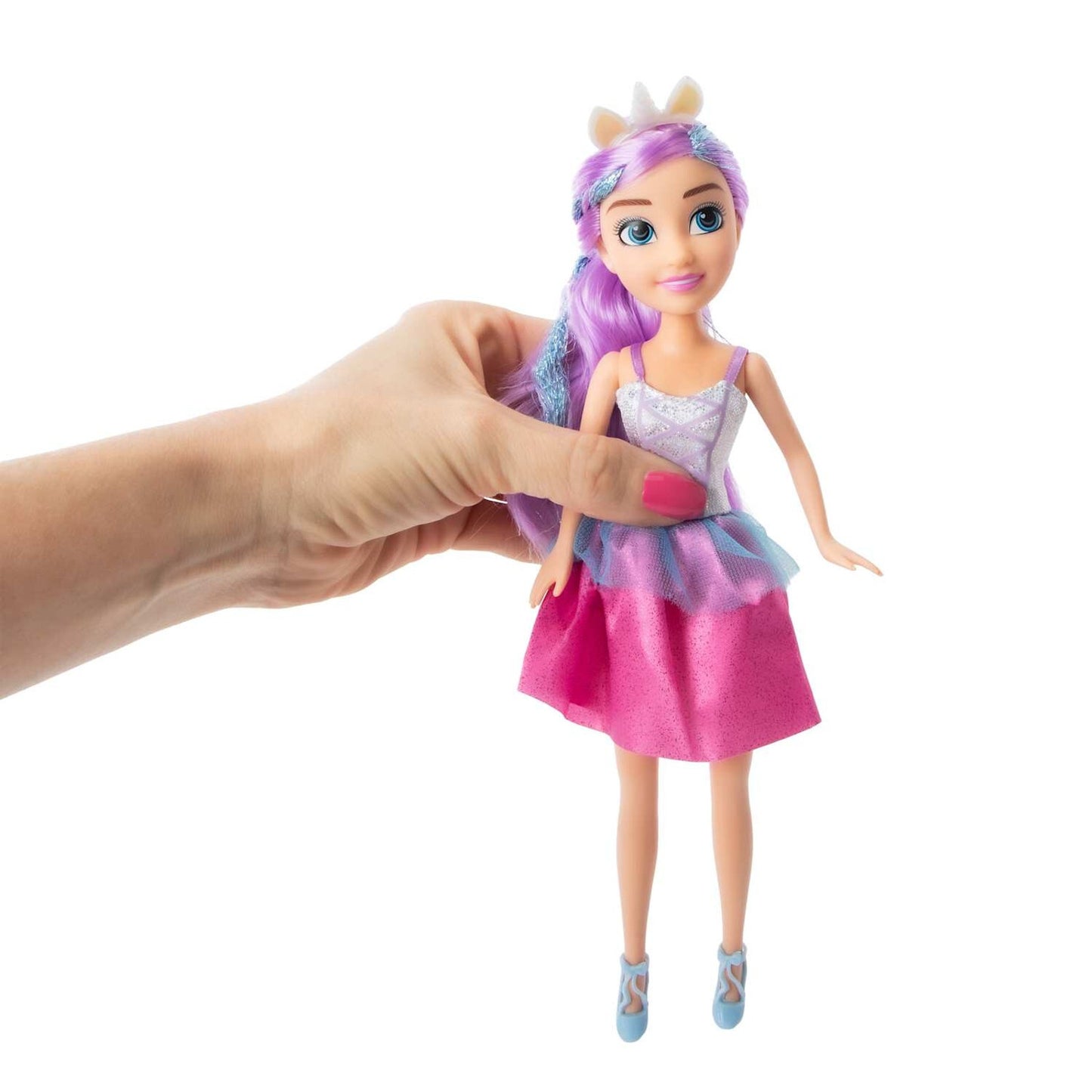 🔥Zuru Sparkle Unicorn Princess 11.5" Girlz Doll Purple & Blue Hair BNWT🔥