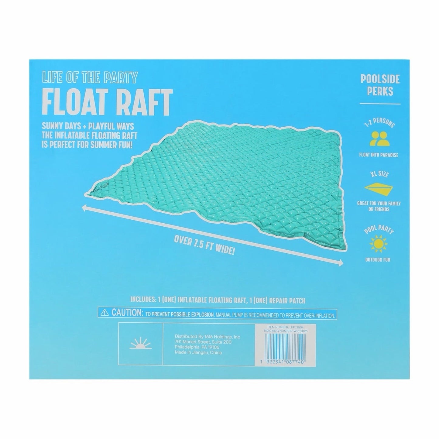 🔥Let's Go Floating Pool Mat 95in x 91in x 1.9in BNWT🔥
