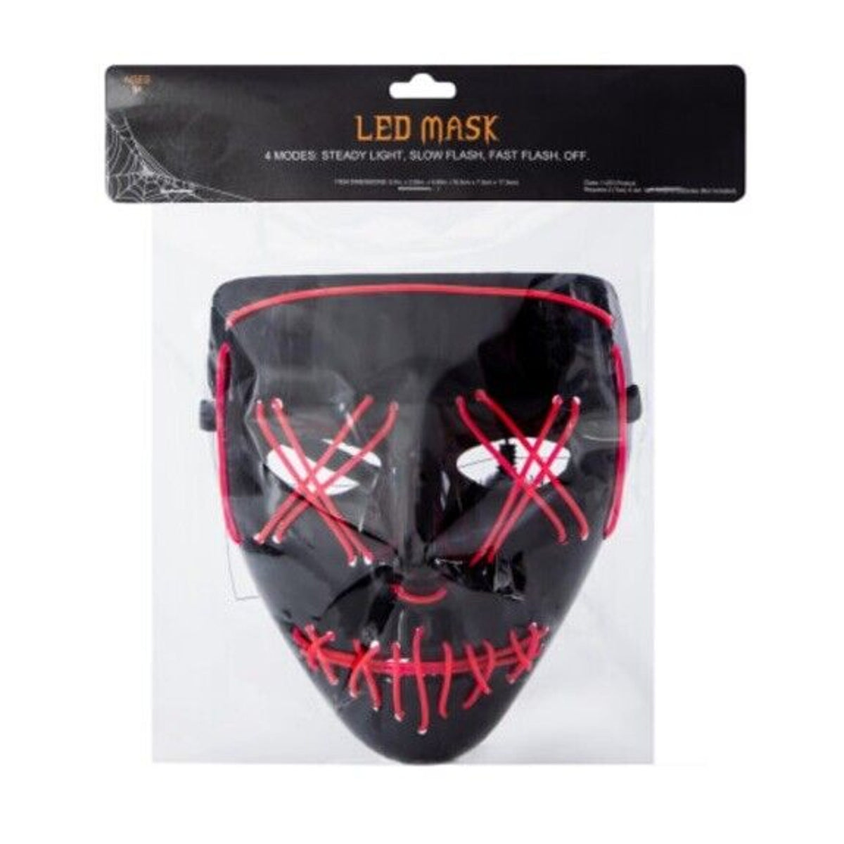 🔥Creepy LED Halloween Mask RED BNWT🔥