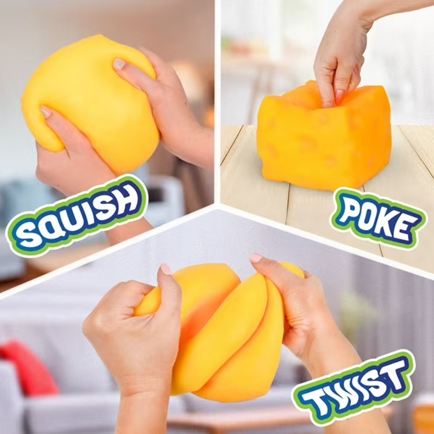 🔥Toymendous Squeeze Cheese Squishy Stress Toy - TIKTOK VIRAL BNWT🔥