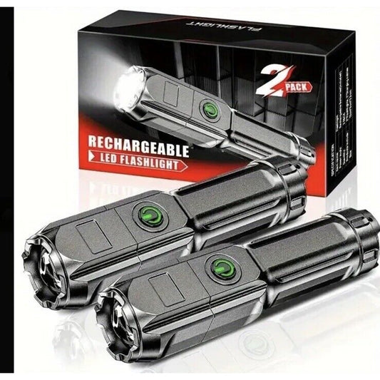 🔥2 High Lumens Mini Flashlights for Camping Hiking Walking Powerful Emergency🔥