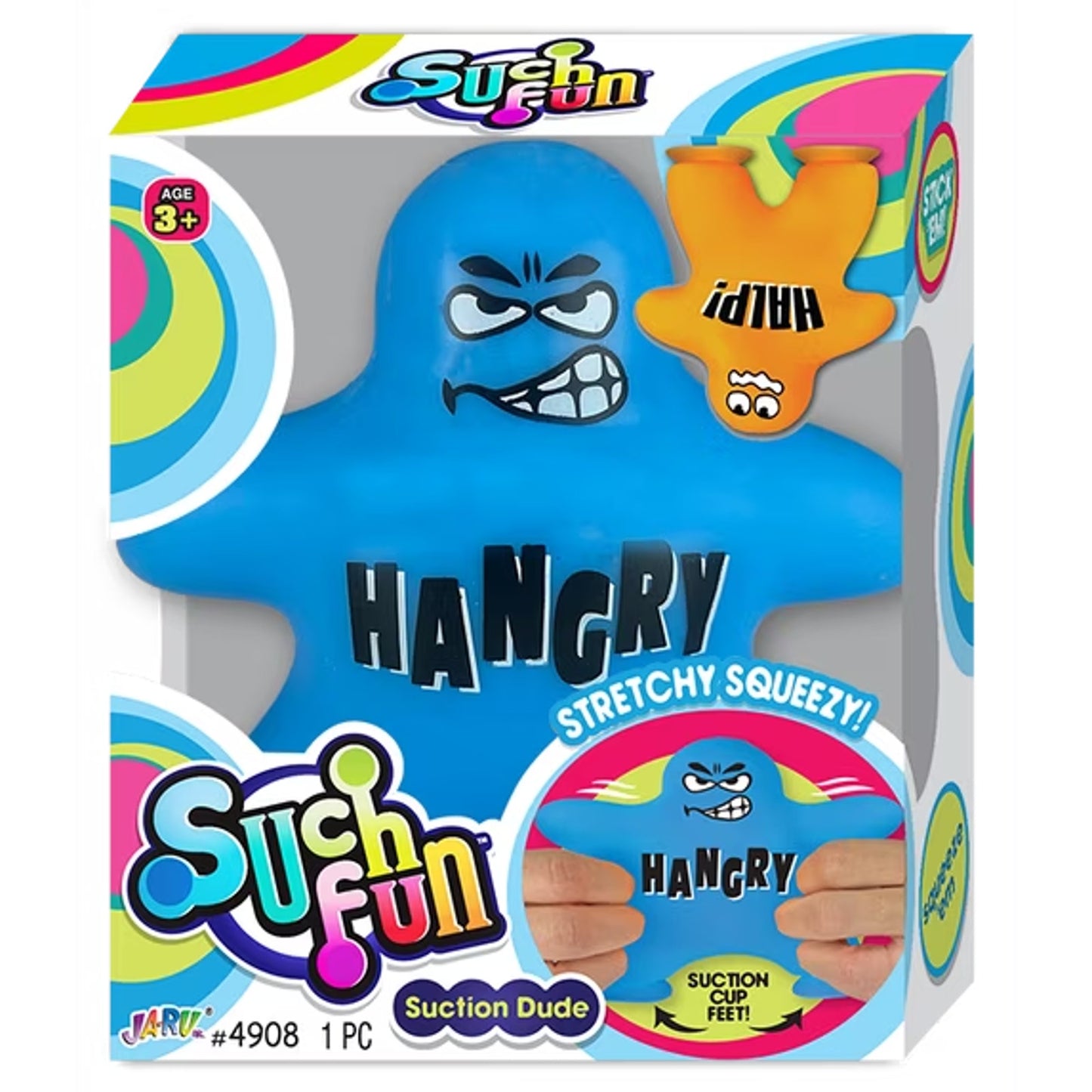 🔥Ja-Ru Suction Cup Squish Dude BLUE BNWT🔥