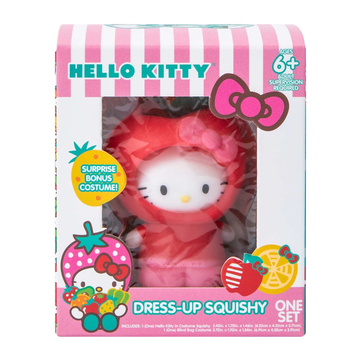 🔥Hello Kitty Dress Up Squishy Set Apple/Water BNWT🔥