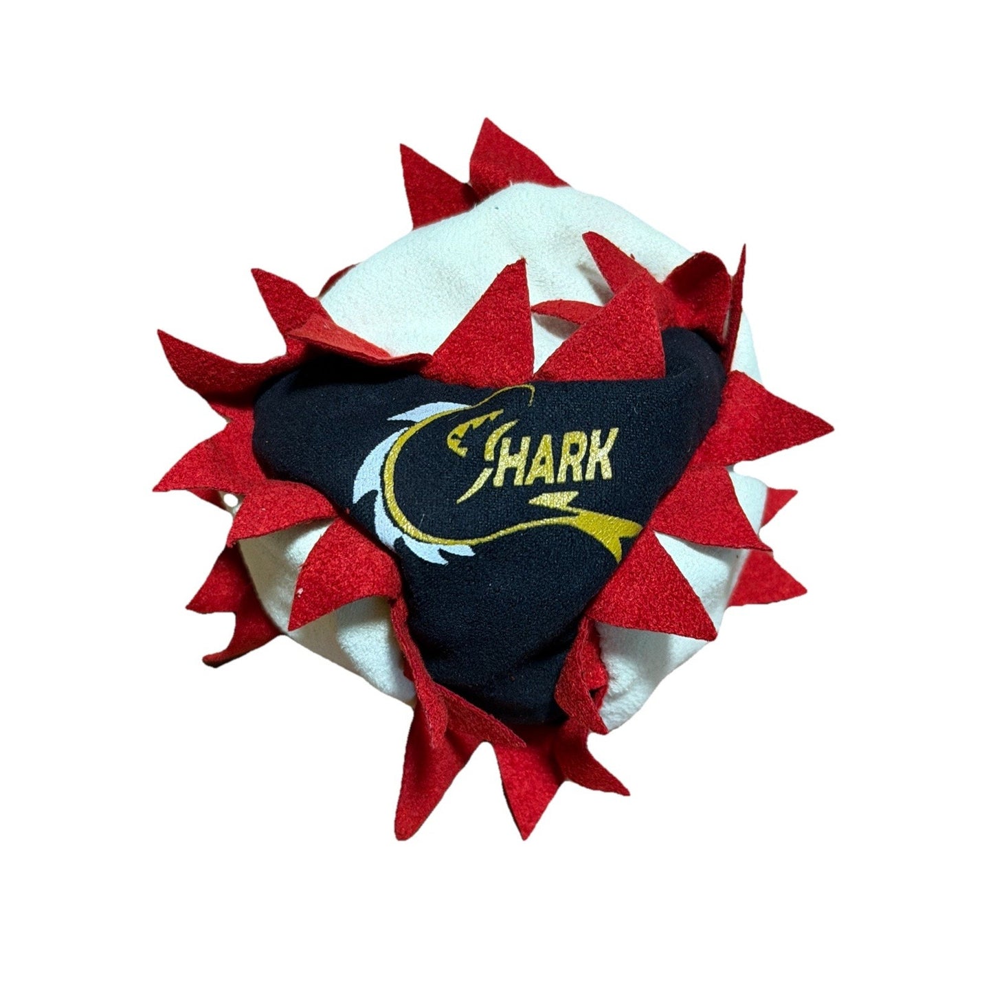 🔥World Footbag Shark Hacky Sack Black/Red/White Sand Filled BNWT🔥