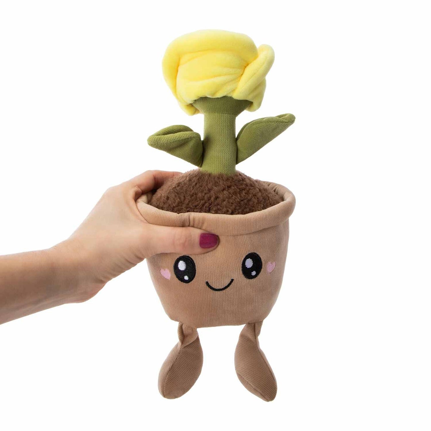 🔥Smoochy Pals Plant Plush YELLOW 10in For Valentine's/Mother's Day 2025 BNWT🔥