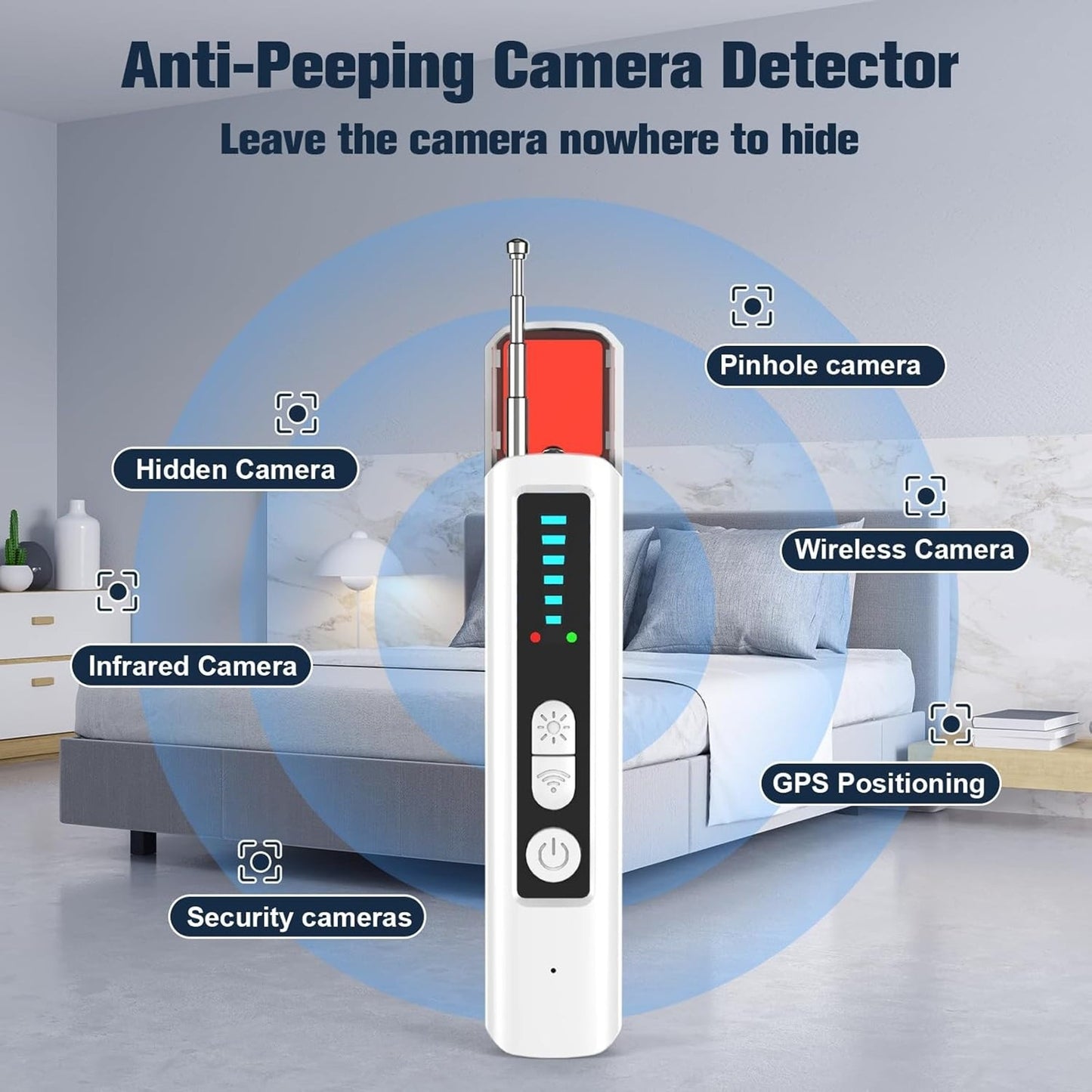 🔥Hidden Camera Detector Anti Spy GPS Tracker Detector Portable BNWT🔥