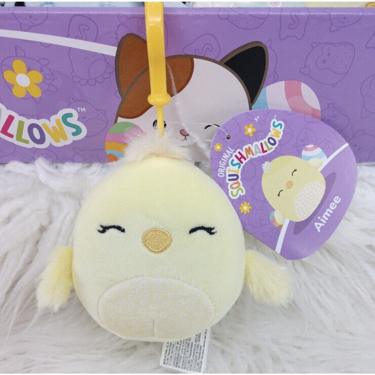 🔥Squishmallows Aimee the Chick Clip ~WalGreens Exclusive ~ Easter 2023 BNWT🔥
