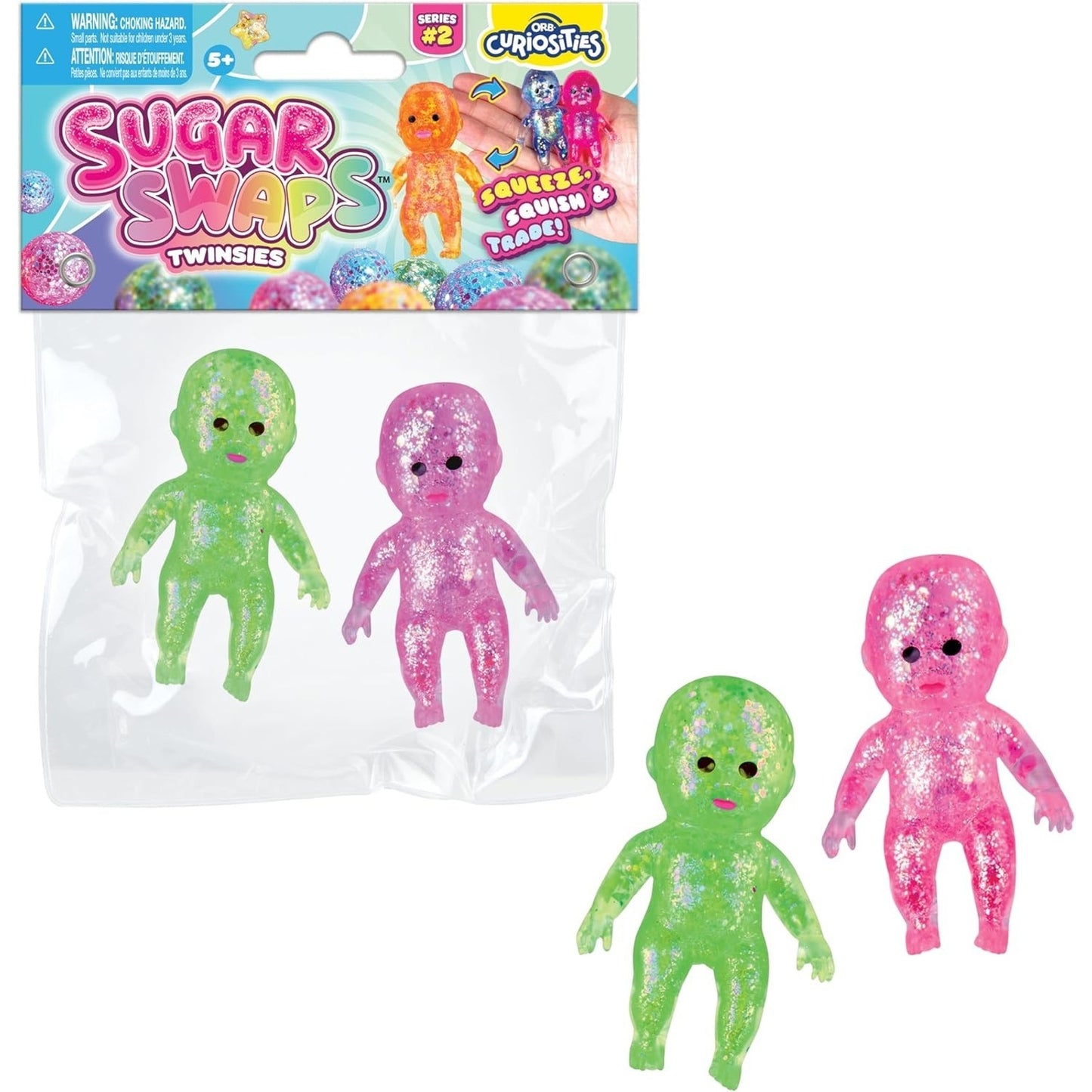 🔥ORB Curiosities Twinsie Babies Sugar Swaps Viral Squishy Stretchy BNWT🔥