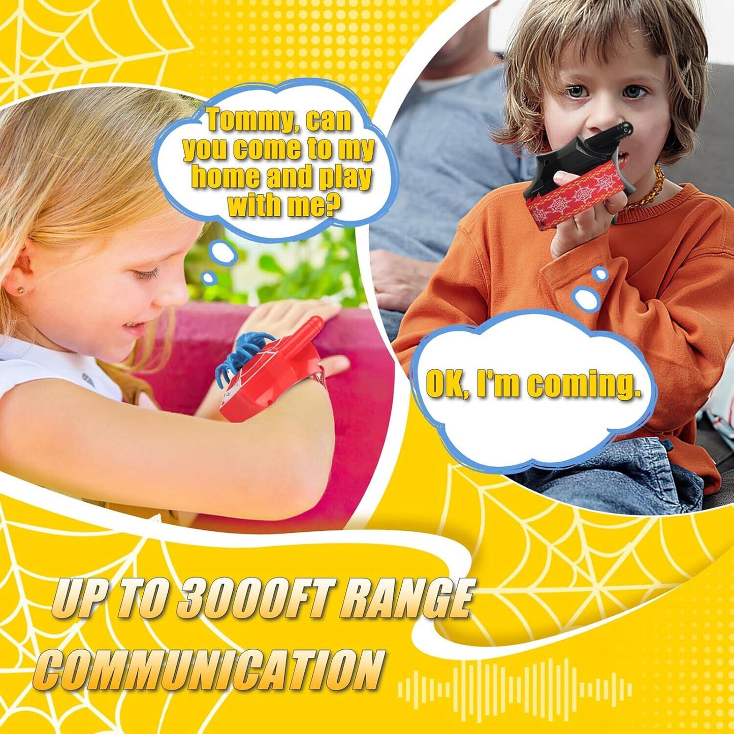 🔥Walkie Talkies for Kids Spidertoy BNWT🔥