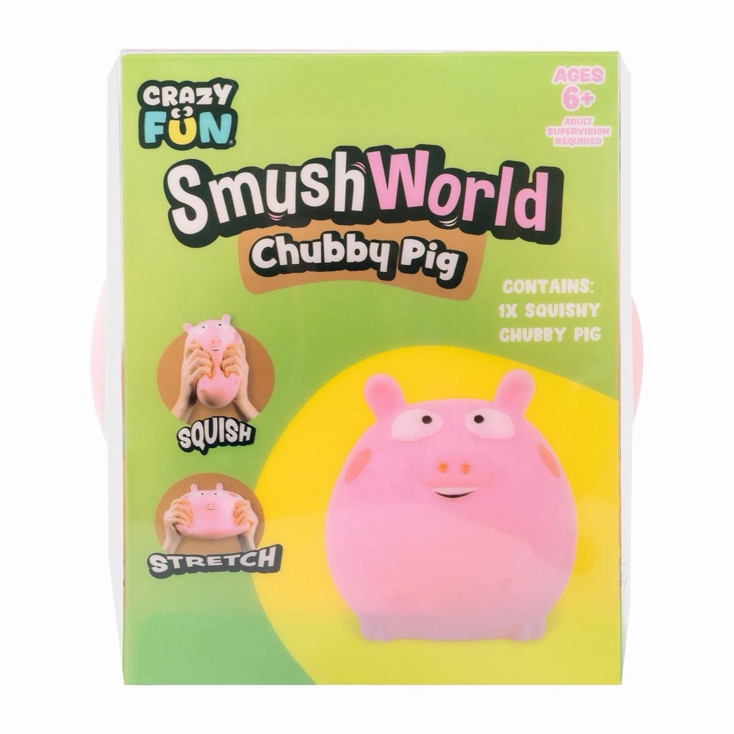 🔥RMS Smushworld SmushMart Chubby Pink Pig Squishy Crazy Fun BNWT🔥