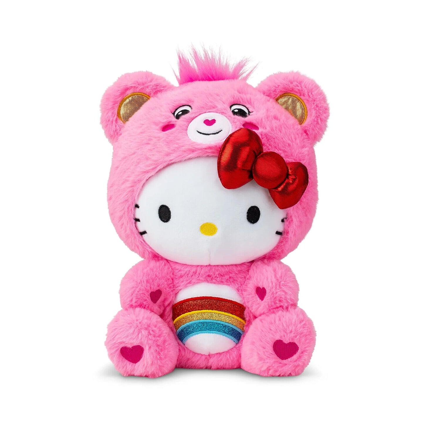 🔥Hello Kitty Loves Cheer Bear 10" Collectible Care Bears Plush BNWT💥