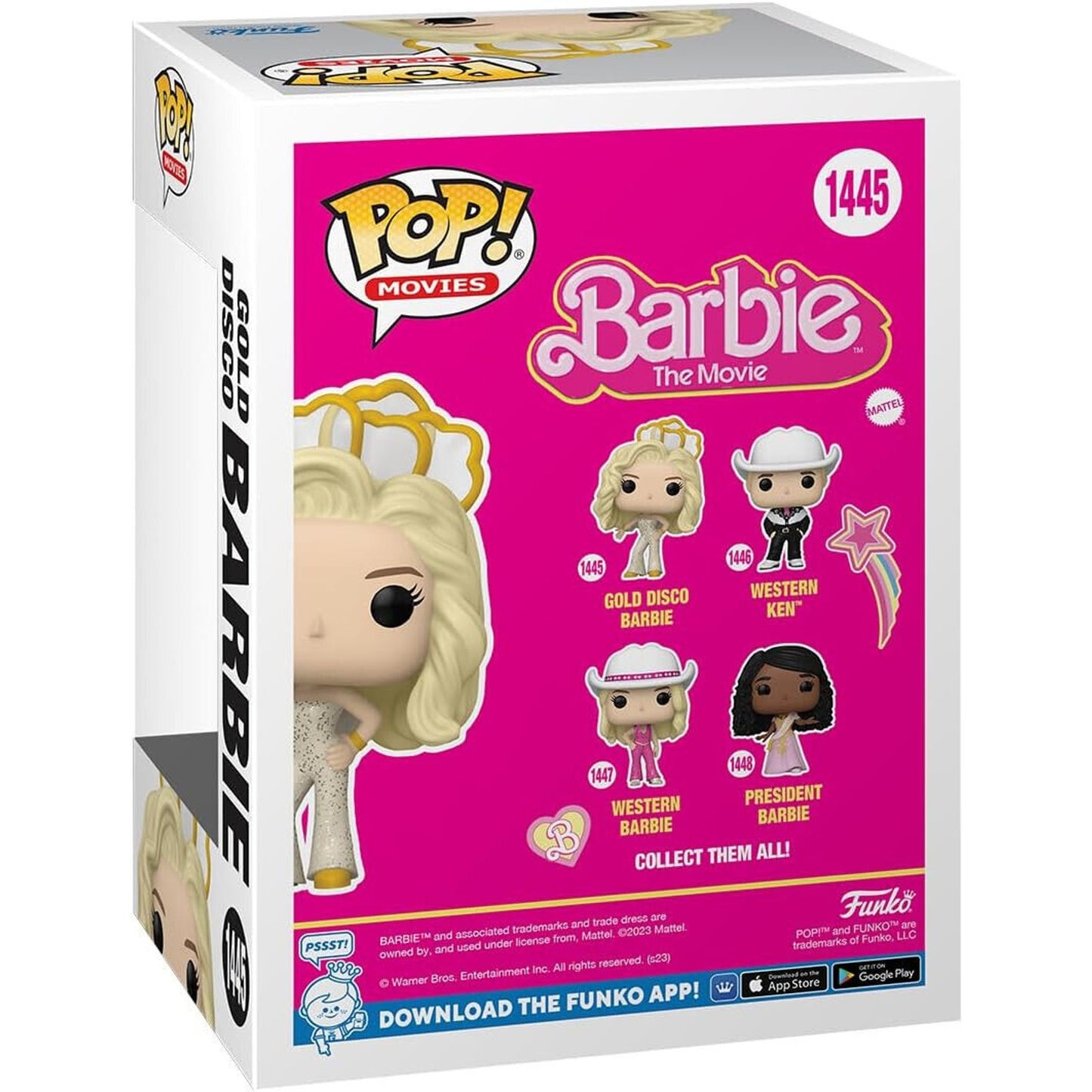 🔥Funko POP! Movies: Barbie The Movie - Gold Disco Barbie #1445 BNIB🔥