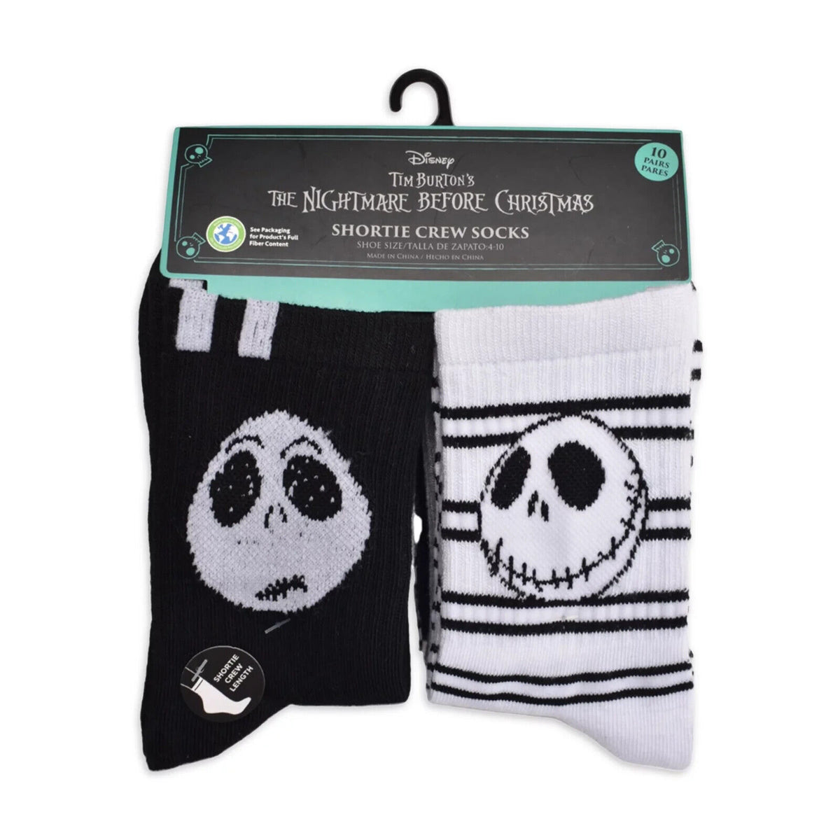 🔥The Nightmare Before Christmas Women's Jack Skellington Graphic Crew Socks🔥