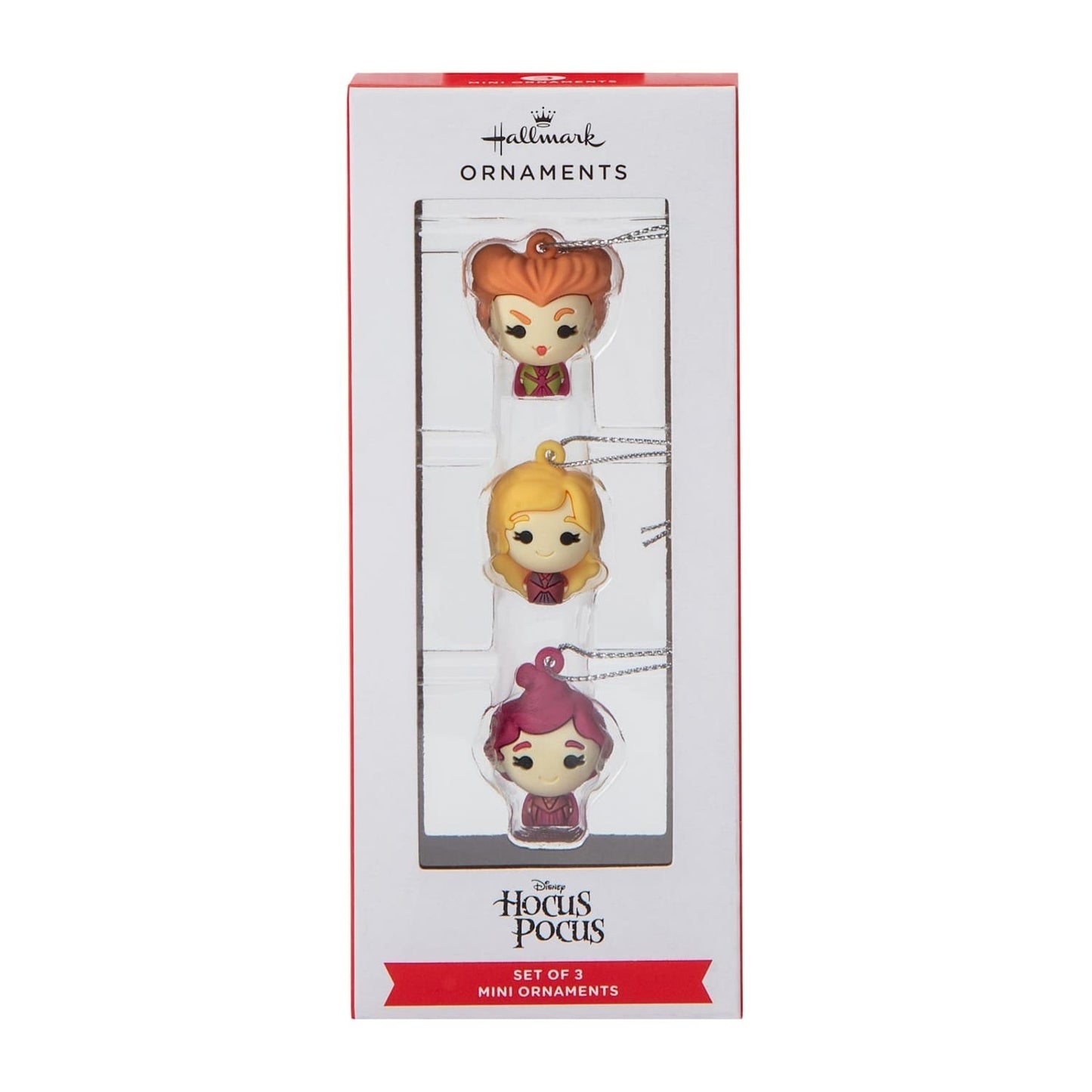 🔥Hallmark Disney Hocus Pocus Mini Ornaments Set of 3 • Sanderson Sisters NWT🔥