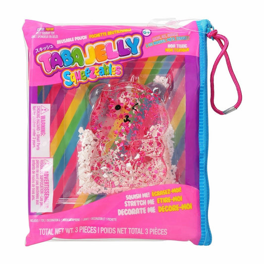 🔥Taba Jelly Squeezeables Squishi Squeeze Toy CLEAR BEAR BNWT🔥