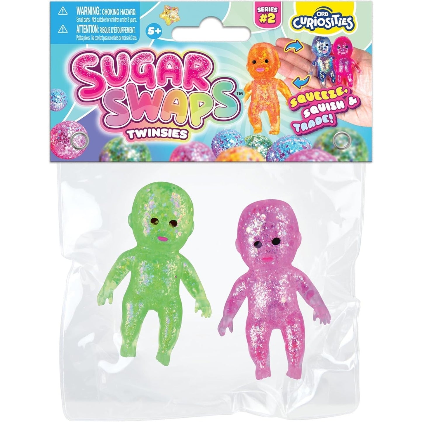 🔥ORB Curiosities Twinsie Babies Sugar Swaps Viral Squishy Stretchy BNWT🔥