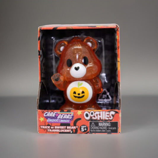 🔥Care Bears OOSHIES Halloween TRICK OR SWEET TRANSLUCENT Bear Figure BNWT🔥