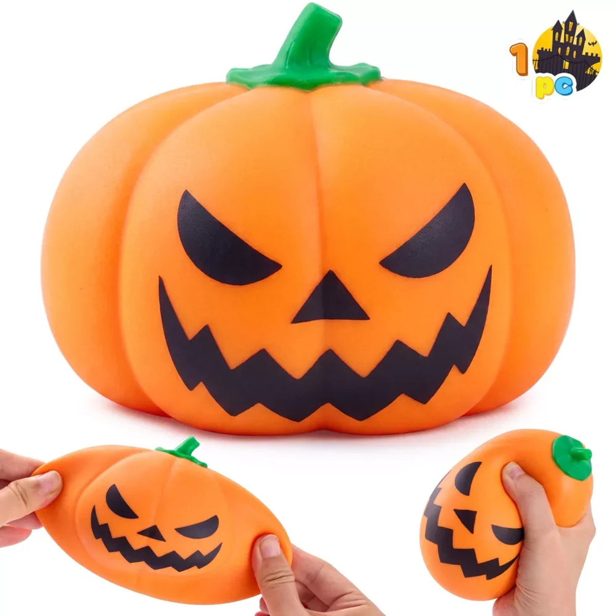 🔥Joyfy Halloween Jumbo Squishy Pumpkin Stress Ball BNWT🔥