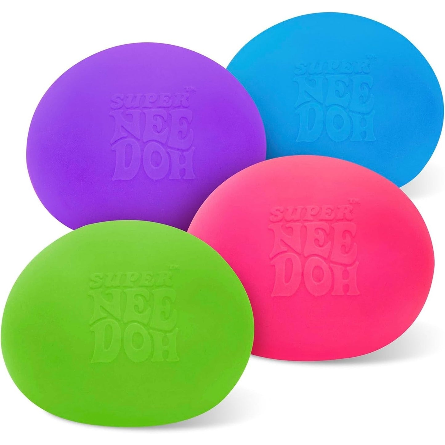 🔥NeeDoh Nee Doh The Groovy Glob Super 4.5" XL Squishy Stress Ball Purple NWT🔥