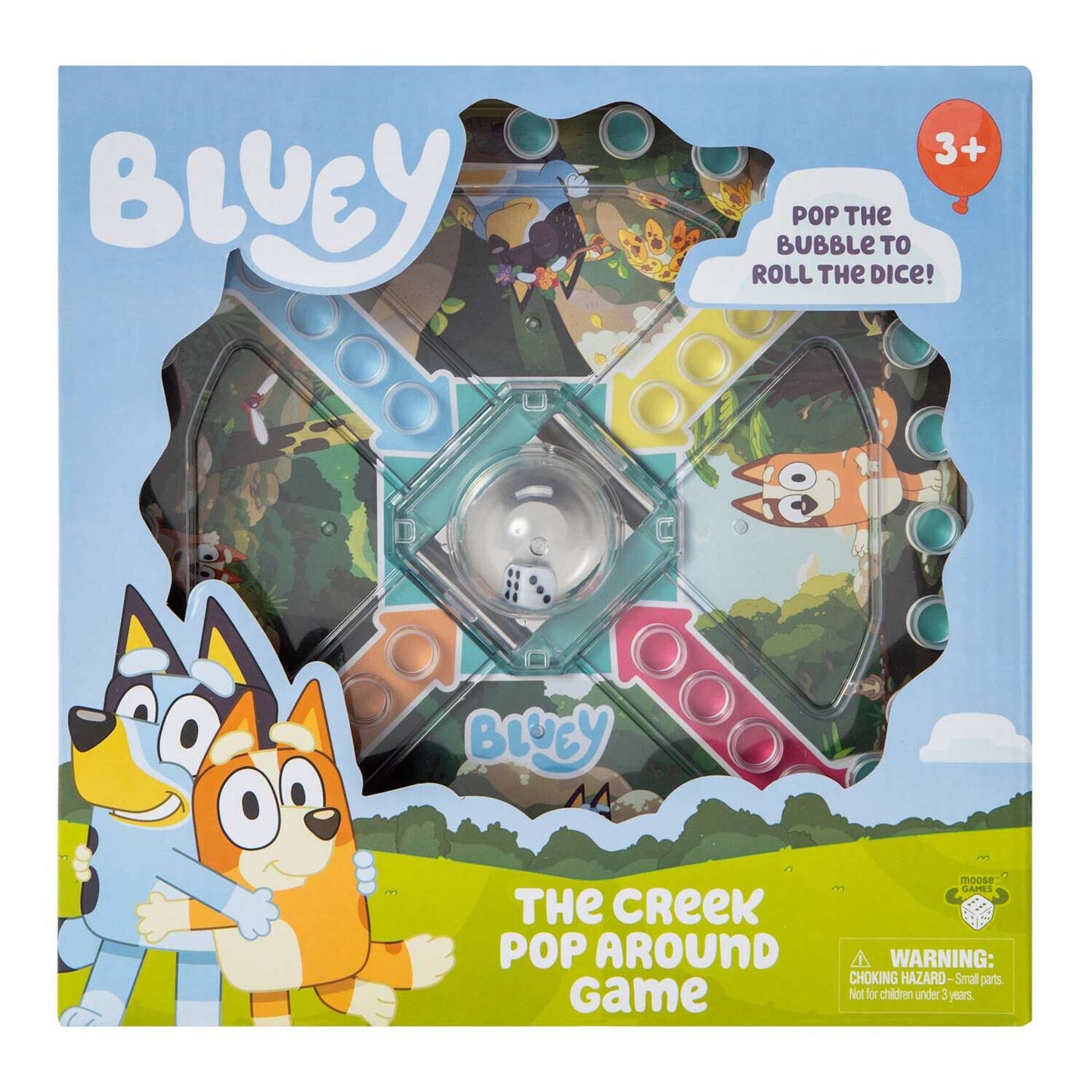 🔥Bluey Board Game Bubble Dice Pop The Creek Around Game BNWT💥
