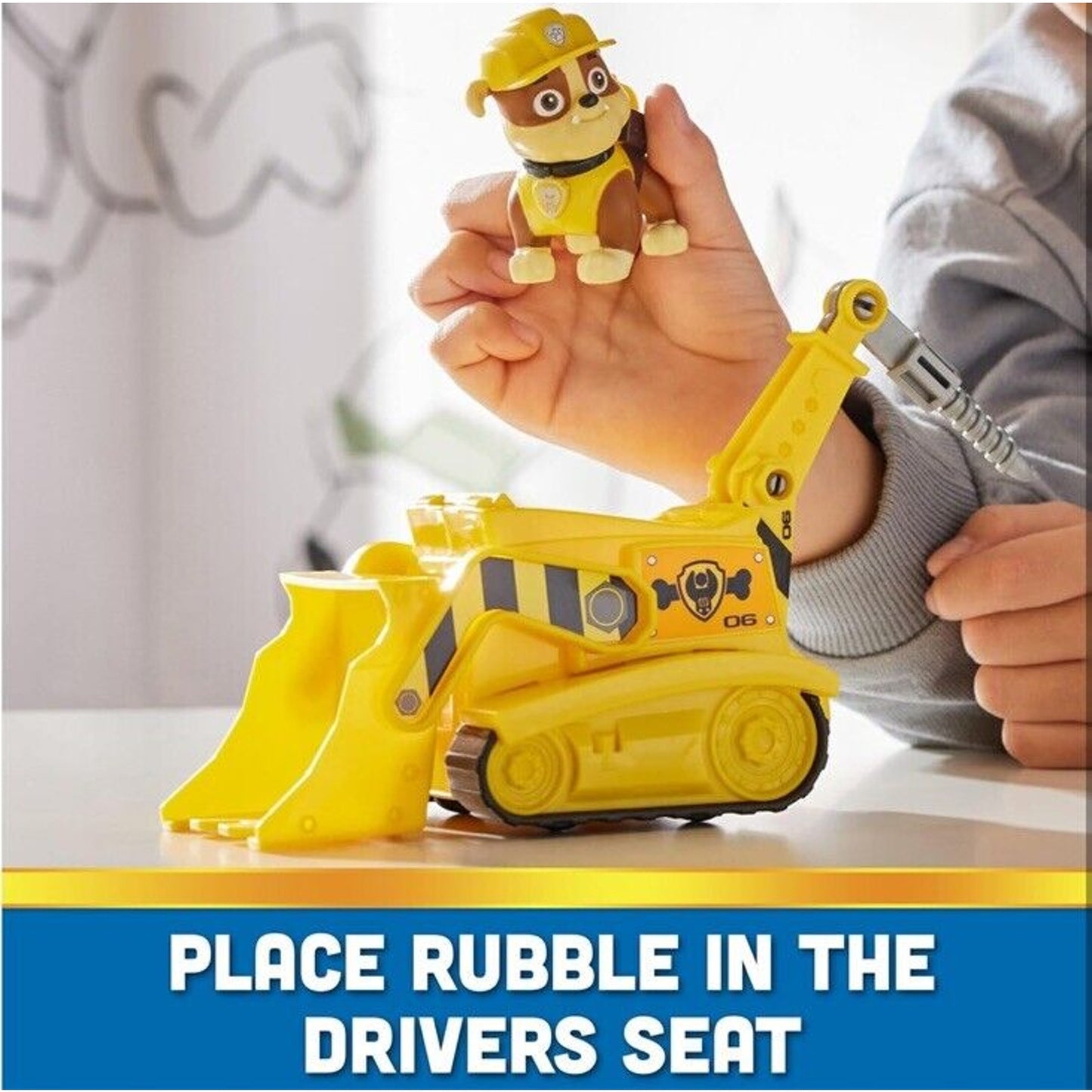 🔥Nickelodeon Paw Patrol Rubble's Bulldozer & Action Figure BNWT💥