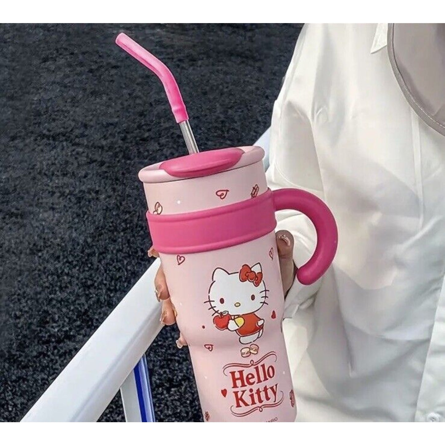 🔥Hello Kitty Insulated Water Bottle Cute Water Cup Large Capacity BNIB🔥