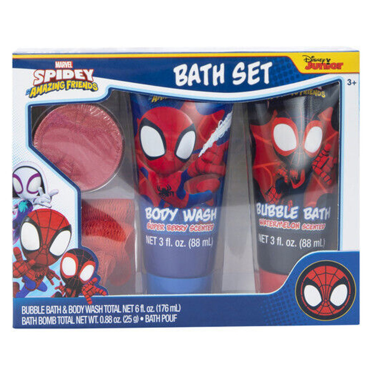 🔥Marvel Spider-Man 4 Piece Bath Set Soap & Scrub BNIB🔥