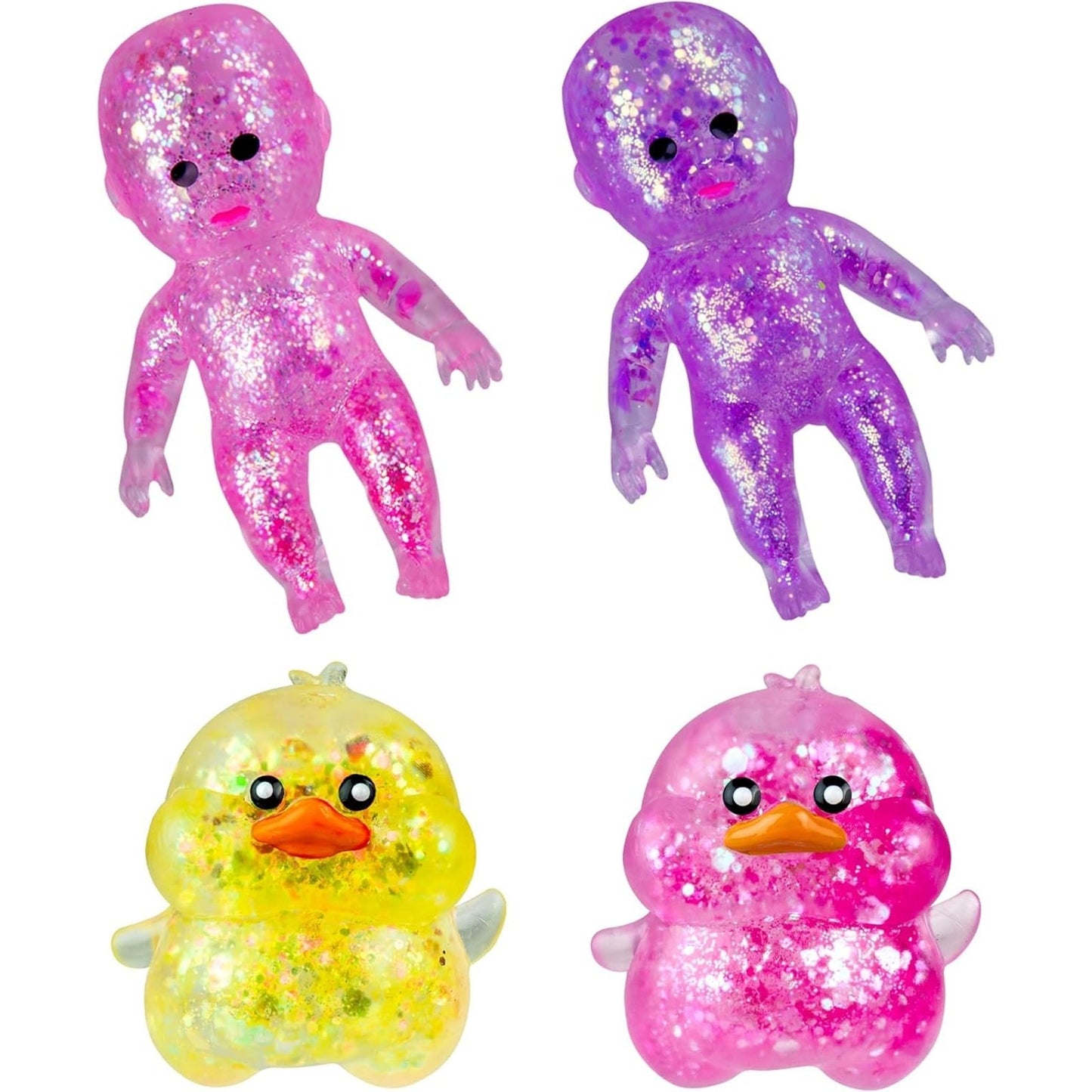 🔥ORB Curiosities Ducks and Babies Sugar Swaps 4 Pk Viral Squishy Stretchy NWT🔥
