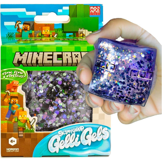 🔥MineCraft Enderman SLIMYGLOOP Gelli Gels Glitter Slow Small Purple BNWT🔥